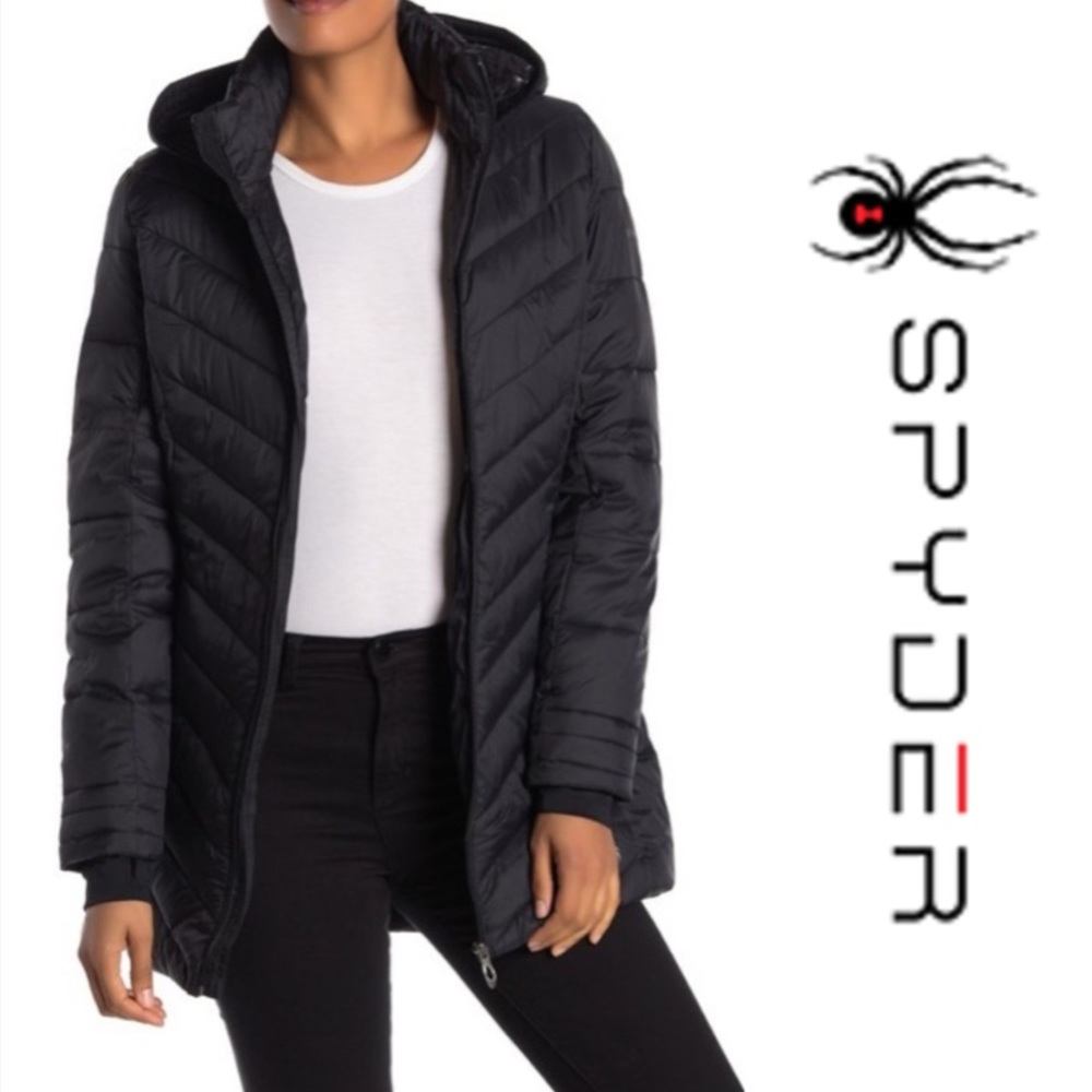 NWT SPYDER Boundless Quilted Long Jacket - Picture 2 of 16